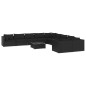 vidaXL 11-tlg. Garten-Lounge-Set mit Kissen Poly Rattan Schwarz vidaXL 11-tlg. Garten-Lounge-Set mit Kissen Poly Rattan Schwarz