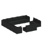 vidaXL 13-tlg. Garten-Lounge-Set mit Kissen Schwarz Poly Rattan vidaXL 13-tlg. Garten-Lounge-Set mit Kissen Schwarz Poly Rattan