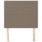 vidaXL Kopfteile 2 Stk. Taupe 80x5x78/88 cm Stoff