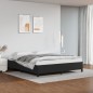 Bettgestell Schwarz 160x200 cm Kunstleder Bettgestell Schwarz 160x200 cm Kunstleder