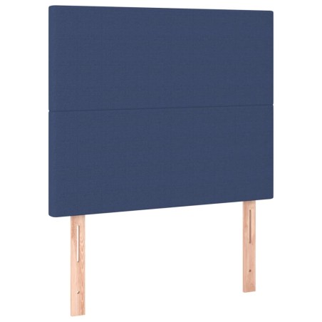 vidaXL Kopfteile 2 Stk. Blau 80x5x78/88 cm Stoff