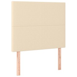 vidaXL Kopfteile 2 Stk. Creme 100x5x78/88 cm Stoff