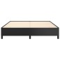 Bettgestell Schwarz 160x200 cm Kunstleder Bettgestell Schwarz 160x200 cm Kunstleder