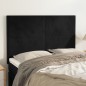 vidaXL Kopfteile 4 Stk. Schwarz 72x5x78/88 cm Samt