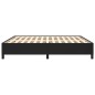 Bettgestell Schwarz 160x200 cm Kunstleder Bettgestell Schwarz 160x200 cm Kunstleder