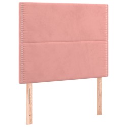 vidaXL Kopfteile 2 Stk. Rosa 90x5x78/88 cm Samt