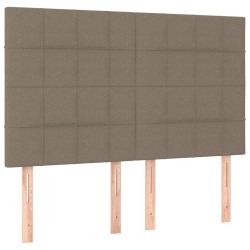 vidaXL Kopfteile 4 Stk. Taupe 72x5x78/88 cm Stoff