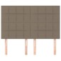 vidaXL Kopfteile 4 Stk. Taupe 72x5x78/88 cm Stoff vidaXL Kopfteile 4 Stk. Taupe 72x5x78/88 cm Stoff