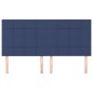 vidaXL Kopfteile 4 Stk. Blau 100x5x78/88 cm Stoff