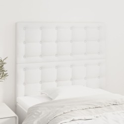 vidaXL Kopfteile 2 Stk. Weiß 80x5x78/88 cm Kunstleder