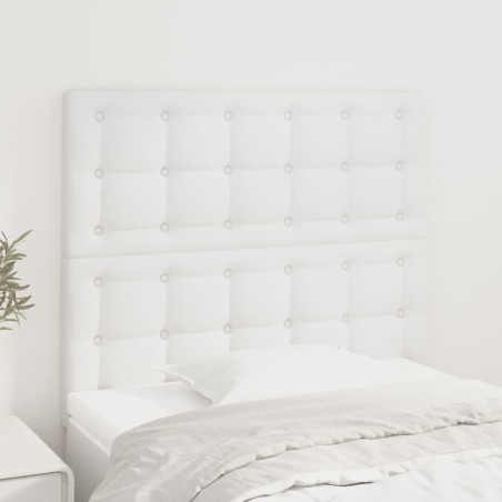 vidaXL Kopfteile 2 Stk. Weiß 80x5x78/88 cm Kunstleder