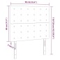 vidaXL Kopfteile 2 Stk. Weiß 90x5x78/88 cm Kunstleder vidaXL Kopfteile 2 Stk. Weiß 90x5x78/88 cm Kunstleder