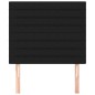 vidaXL Kopfteile 2 Stk. Schwarz 100x5x78/88 cm Stoff