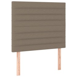 vidaXL Kopfteile 2 Stk. Taupe 100x5x78/88 cm Stoff