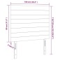 vidaXL Kopfteile 2 Stk. Hellgrau 100x5x78/88 cm Samt vidaXL Kopfteile 2 Stk. Hellgrau 100x5x78/88 cm Samt