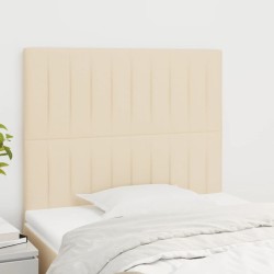 vidaXL Kopfteile 2 Stk. Creme 80x5x78/88 cm Stoff