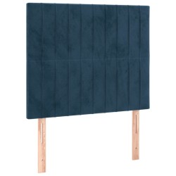 vidaXL Kopfteile 2 Stk. Dunkelblau 80x5x78/88 cm Samt