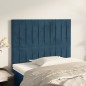 vidaXL Kopfteile 2 Stk. Dunkelblau 90x5x78/88 cm Samt