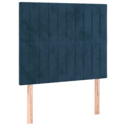 vidaXL Kopfteile 2 Stk. Dunkelblau 90x5x78/88 cm Samt