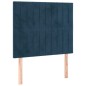 vidaXL Kopfteile 2 Stk. Dunkelblau 90x5x78/88 cm Samt