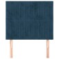 vidaXL Kopfteile 2 Stk. Dunkelblau 90x5x78/88 cm Samt