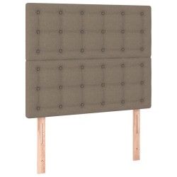 vidaXL Kopfteile 2 Stk. Taupe 100x5x78/88 cm Stoff