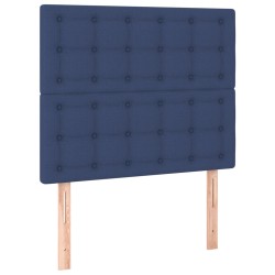 vidaXL Kopfteile 2 Stk. Blau 100x5x78/88 cm Stoff
