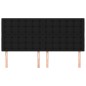 vidaXL Kopfteile 4 Stk. Schwarz 80x5x78/88 cm Stoff vidaXL Kopfteile 4 Stk. Schwarz 80x5x78/88 cm Stoff