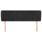 vidaXL Kopfteil mit Ohren Schwarz 147x23x78/88 cm Samt vidaXL Kopfteil mit Ohren Schwarz 147x23x78/88 cm Samt