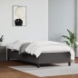 Bettgestell Grau 90x190 cm Kunstleder Bettgestell Grau 90x190 cm Kunstleder