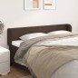 vidaXL Kopfteil mit Ohren Braun 203x23x78/88 cm Kunstleder