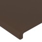 vidaXL Kopfteil mit Ohren Braun 203x23x78/88 cm Kunstleder
