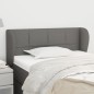 vidaXL Kopfteil mit Ohren Dunkelgrau 83x23x78/88 cm Stoff vidaXL Kopfteil mit Ohren Dunkelgrau 83x23x78/88 cm Stoff
