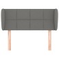 vidaXL Kopfteil mit Ohren Dunkelgrau 83x23x78/88 cm Stoff vidaXL Kopfteil mit Ohren Dunkelgrau 83x23x78/88 cm Stoff