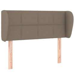 vidaXL Kopfteil mit Ohren Taupe 103x23x78/88 cm Stoff