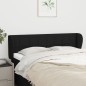 vidaXL Kopfteil mit Ohren Schwarz 147x23x78/88 cm Stoff vidaXL Kopfteil mit Ohren Schwarz 147x23x78/88 cm Stoff