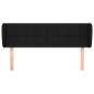 vidaXL Kopfteil mit Ohren Schwarz 147x23x78/88 cm Stoff vidaXL Kopfteil mit Ohren Schwarz 147x23x78/88 cm Stoff