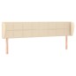 vidaXL Kopfteil mit Ohren Creme 203x23x78/88 cm Stoff vidaXL Kopfteil mit Ohren Creme 203x23x78/88 cm Stoff