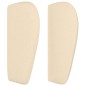 vidaXL Kopfteil mit Ohren Creme 203x23x78/88 cm Stoff vidaXL Kopfteil mit Ohren Creme 203x23x78/88 cm Stoff