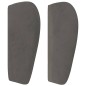 vidaXL Kopfteil mit Ohren Dunkelgrau 163x23x78/88 cm Samt vidaXL Kopfteil mit Ohren Dunkelgrau 163x23x78/88 cm Samt