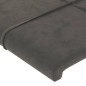 vidaXL Kopfteil mit Ohren Dunkelgrau 163x23x78/88 cm Samt vidaXL Kopfteil mit Ohren Dunkelgrau 163x23x78/88 cm Samt
