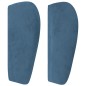 vidaXL Kopfteil mit Ohren Dunkelblau 203x23x78/88 cm Samt vidaXL Kopfteil mit Ohren Dunkelblau 203x23x78/88 cm Samt
