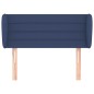 vidaXL Kopfteil mit Ohren Blau 103x23x78/88 cm Stoff