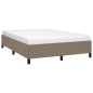 Bettgestell Taupe 140x190 cm Stoff Bettgestell Taupe 140x190 cm Stoff