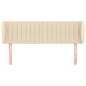 vidaXL Kopfteil mit Ohren Creme 147x23x78/88 cm Stoff vidaXL Kopfteil mit Ohren Creme 147x23x78/88 cm Stoff