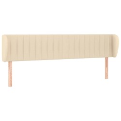 vidaXL Kopfteil mit Ohren Creme 163x23x78/88 cm Stoff