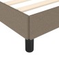 Bettgestell Taupe 140x190 cm Stoff Bettgestell Taupe 140x190 cm Stoff