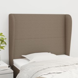 vidaXL Kopfteil mit Ohren Taupe 83x23x118/128 cm Stoff