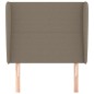 vidaXL Kopfteil mit Ohren Taupe 83x23x118/128 cm Stoff
