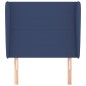 vidaXL Kopfteil mit Ohren Blau 83x23x118/128 cm Stoff vidaXL Kopfteil mit Ohren Blau 83x23x118/128 cm Stoff